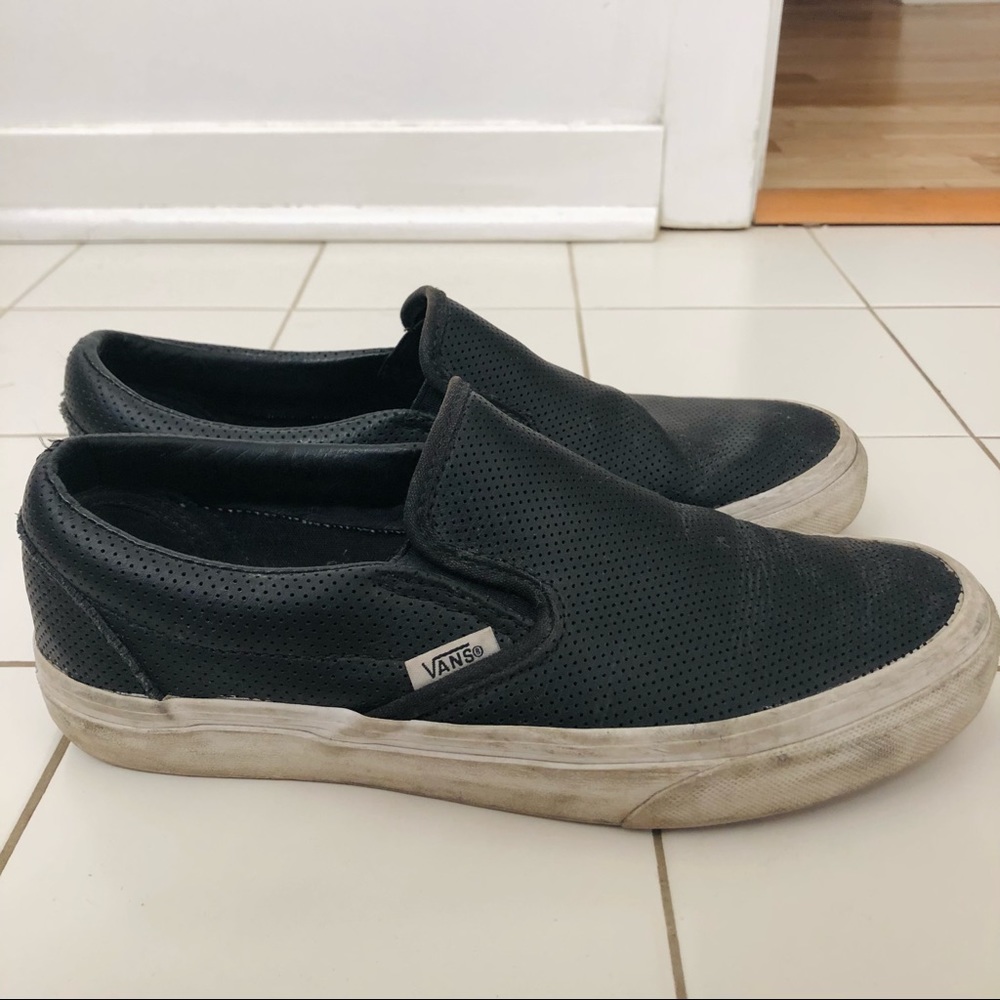 Vans Perf Leather Slip Ons (Used)